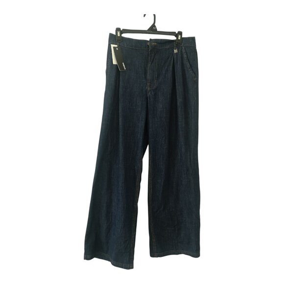 Mexx Wide Leg Dark Blue Denim Jeans M - Picture 1 of 8